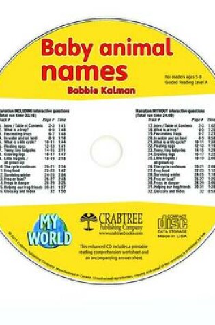 Cover of Baby Animal Names - CD Only