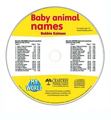Book cover for Baby Animal Names - CD Only