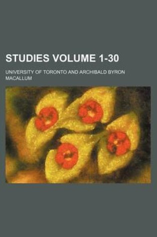 Cover of Studies Volume 1-30