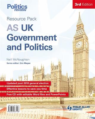 Book cover for AS UK Government and Politics Teacher Resource Pack 3rd Edition (+CD)