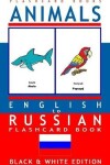 Book cover for Animals - English to Russian Flash Card Book