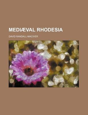 Book cover for Mediaeval Rhodesia