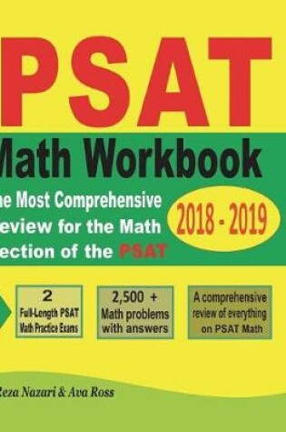 Cover of PSAT Math Workbook 2018 - 2019