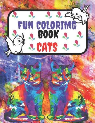 Book cover for fun coloring book cats