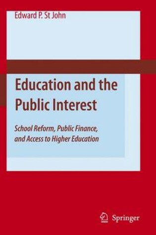 Cover of Education and the Public Interest