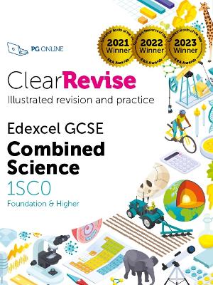 Book cover for ClearRevise Edexcel GCSE Combined Science 1SC0