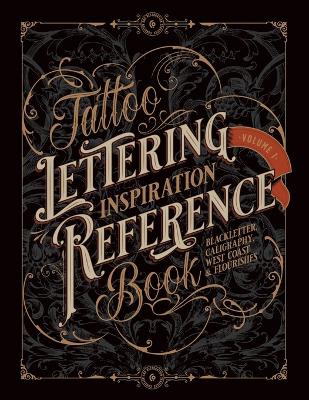 Book cover for Tattoo Lettering Inspiration Reference Book