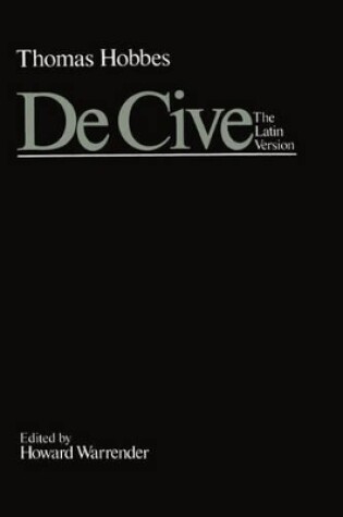 Cover of De Cive: The Latin Version