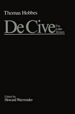 Book cover for De Cive: The Latin Version