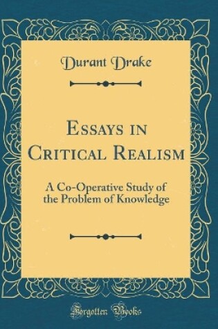 Cover of Essays in Critical Realism