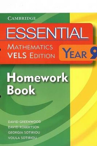 Cover of Essential Mathematics VELS Edition Year 9 Homework Book