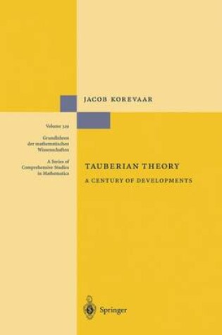 Cover of Tauberian Theory