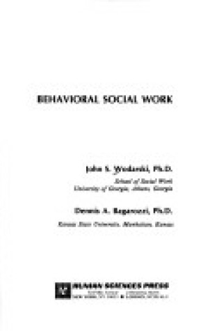 Cover of Behavioural Social Work