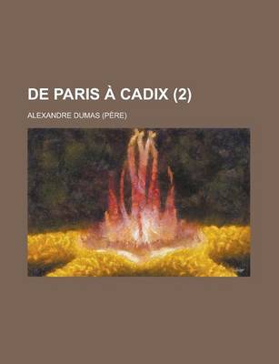 Book cover for de Paris a Cadix (2)