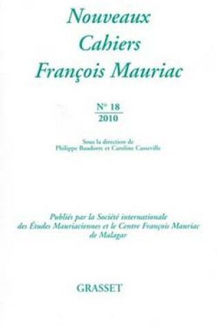 Cover of Nouveaux Cahiers Francois Mauriac N18