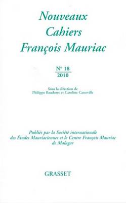 Book cover for Nouveaux Cahiers Francois Mauriac N18