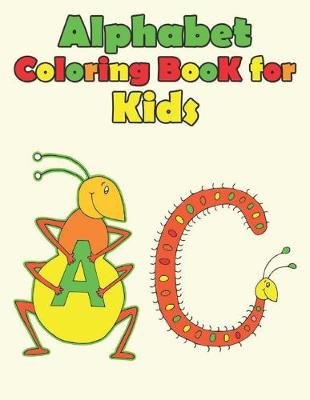 Book cover for Alphabet coloring books for kids