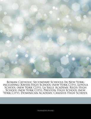 Cover of Articles on Roman Catholic Secondary Schools in New York, Including