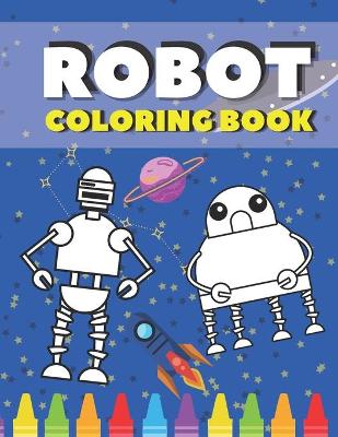 Book cover for Robot Coloring Book