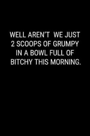 Cover of Well Aren't We Just 2 Scoops of Grumpy in a Bowl Full of Bitchy This Morning