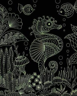 Book cover for Bullet Journal Notebook Seahorse Drawing 8