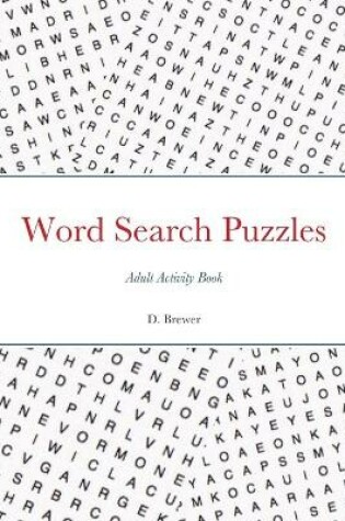 Cover of Word Search Puzzles, Adult Activity Book