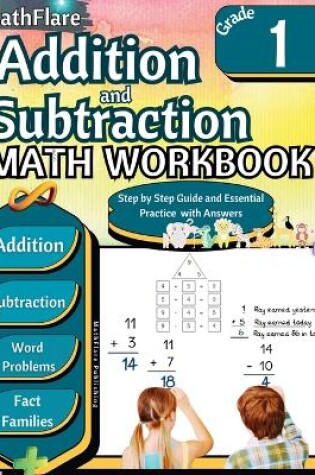 Cover of Addition and Subtraction Math Workbook 1st Grade