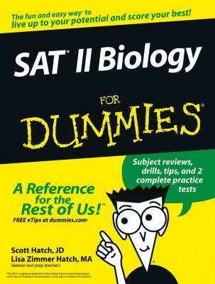 Book cover for SAT II Biology For Dummies