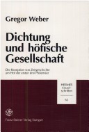 Book cover for Dichtung Und Hofische Gesellschaft