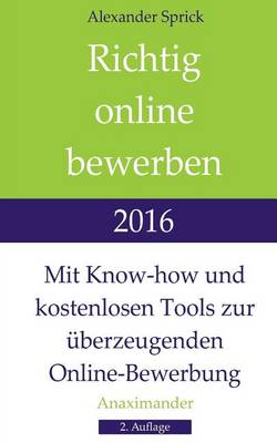 Book cover for Richtig online bewerben 2016