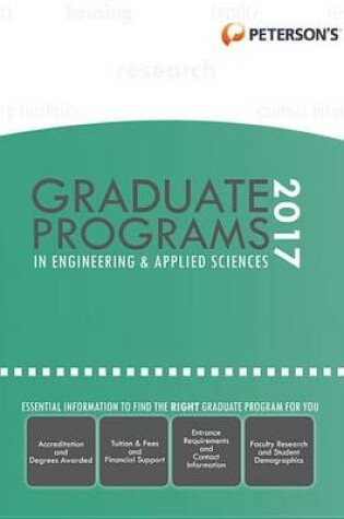 Cover of Graduate Programs in Engineering & Applied Sciences 2017