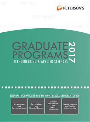 Book cover for Graduate Programs in Engineering & Applied Sciences 2017