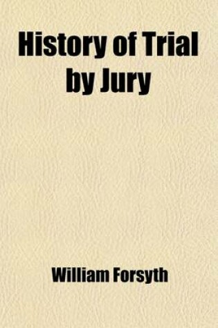 Cover of History of Trial by Jury