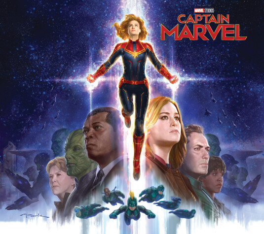 Book cover for MARVEL'S CAPTAIN MARVEL: THE ART OF THE MOVIE SLIPCASE