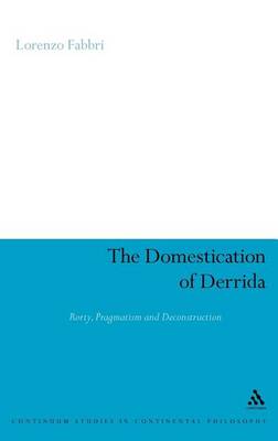 Book cover for Domestication of Derrida