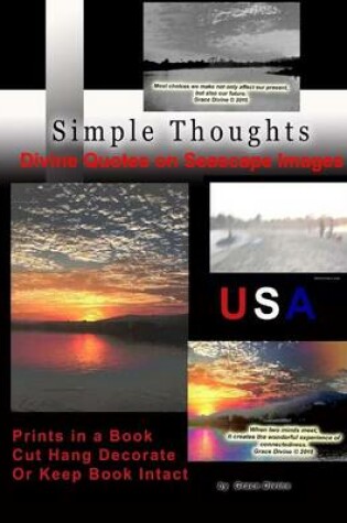 Cover of Simple Thoughts Divine Quotes on Seascape Images