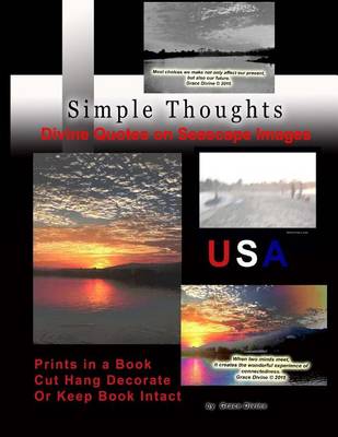 Book cover for Simple Thoughts Divine Quotes on Seascape Images