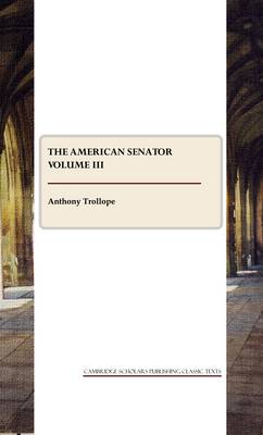 Book cover for The American Senator Volume III