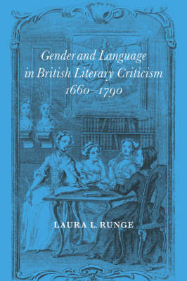 Book cover for Gender and Language in British Literary Criticism, 1660-1790