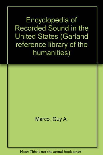 Cover of Encyclopedia of Recorded Sound in the United States