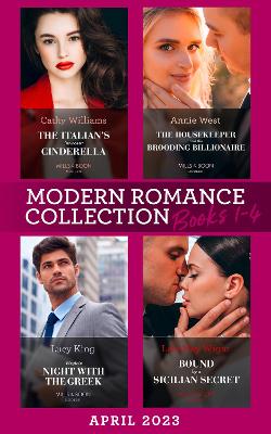 Book cover for Modern Romance April 2023 Books 1-4