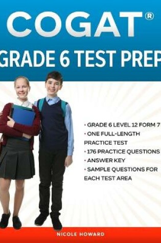 Cover of Cogat(r) Grade 6 Test Prep