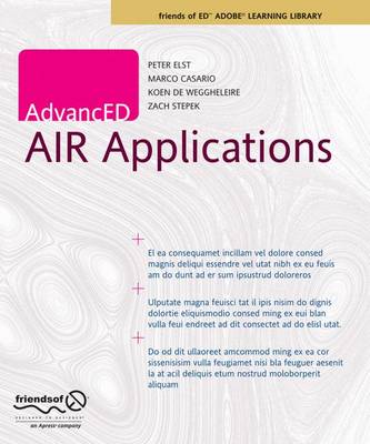 Book cover for AdvancED AIR Applications