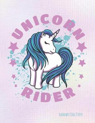 Book cover for Unicorn Rider Handwriting Paper
