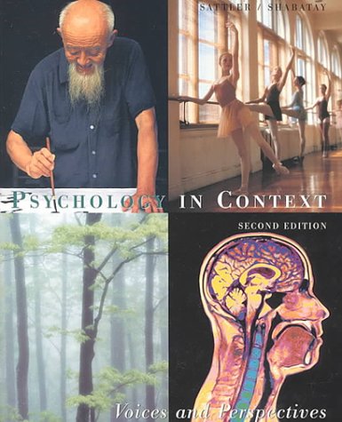 Book cover for Psychology in Context