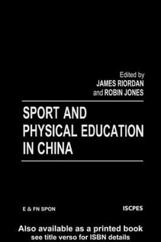 Cover of Sport and Physical Education in China