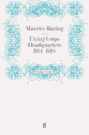 Cover of Flying Corps Headquarters 1914-1918