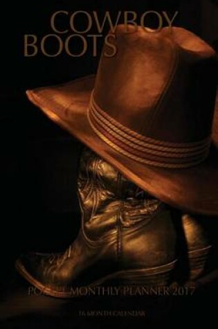 Cover of Cowboy Boots Pocket Monthly Planner 2017