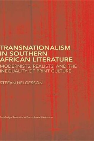 Cover of Transnationalism in Southern African Literature