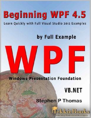 Book cover for Beginning WPF 4.5 by Full Example VB.Net